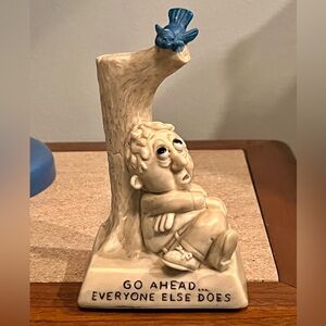 VINTAGE HOME DECOR—FUNNY—1960s—GUY FIGURINE